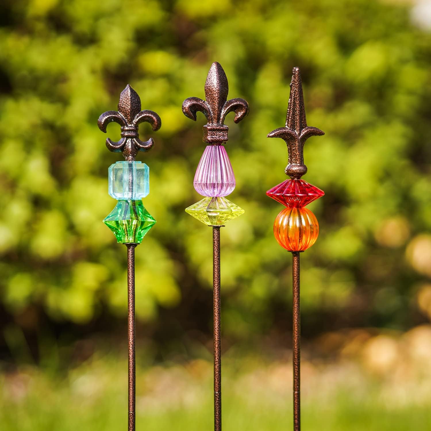 20 Stück Gartenpfähle, 42 Cm, Metall Mit Kunststoffbeschichtung – Perfekt Für Tomaten, Gemüse & Pflanzen