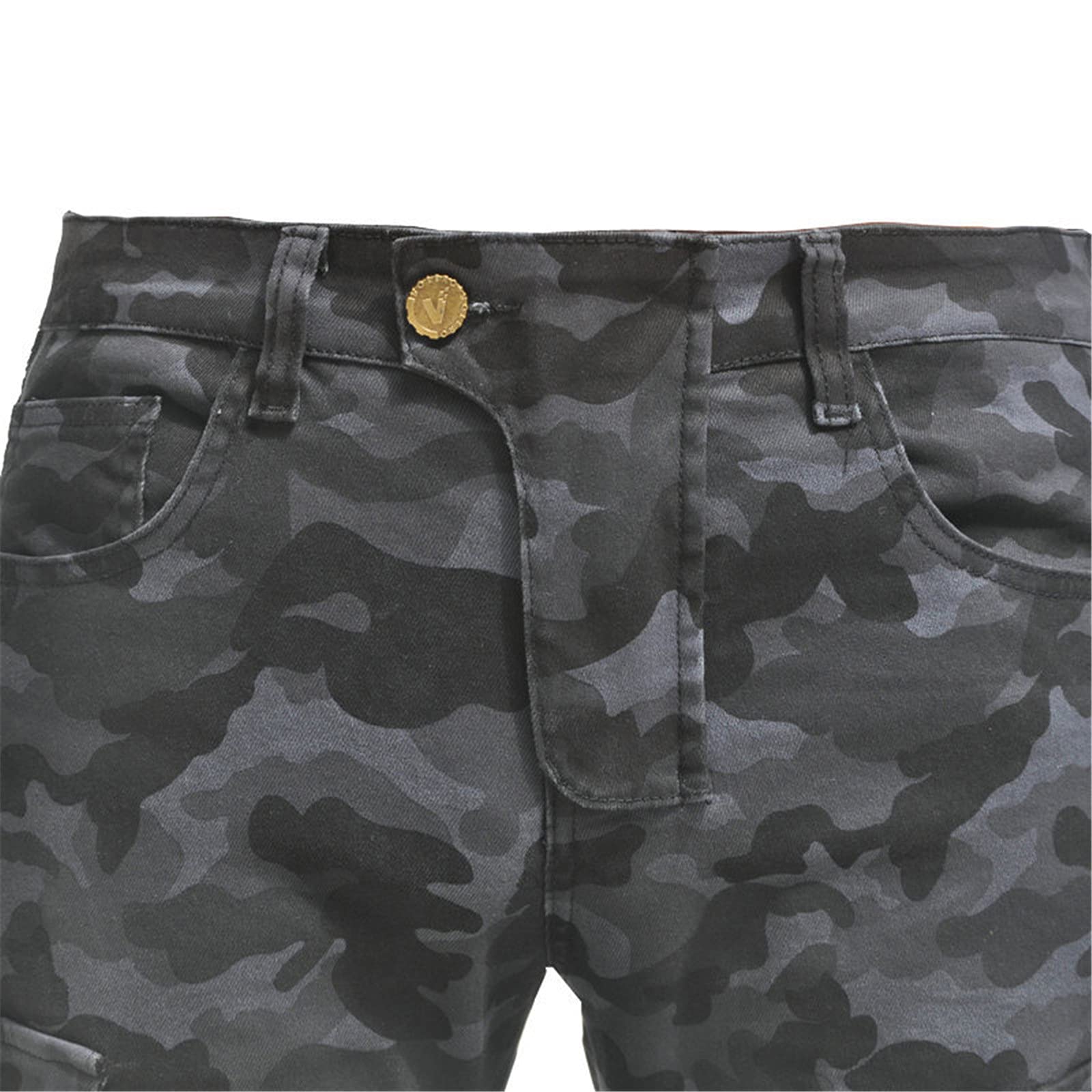Pantaloni da Moto da Uomo,Moto Biker Jeans Mimetico Impermeabili Protezione Armature Motorcycle Pants da Ciclismo Cargo Pantaloni da Corsa