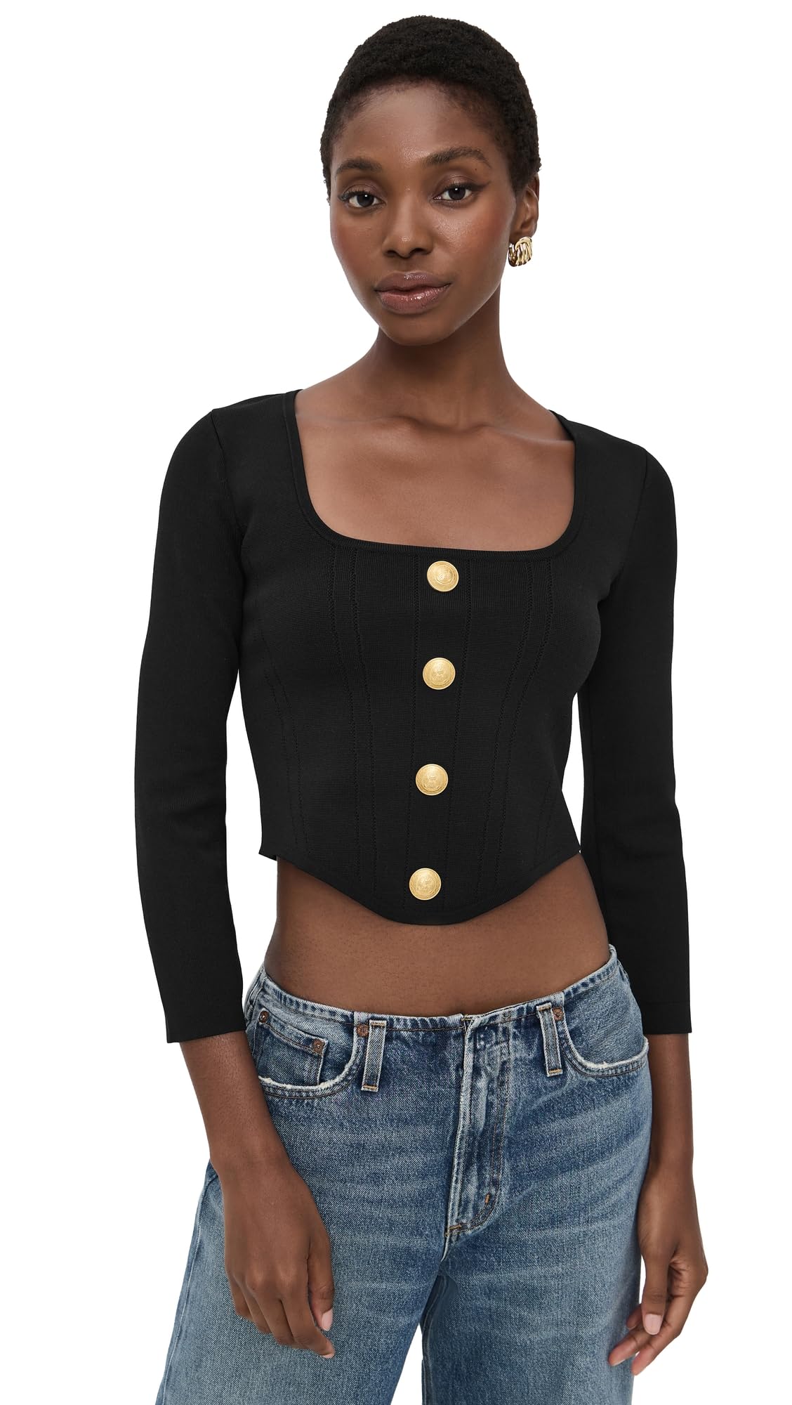 LAGENCE Womens Sasha 3 4 Knit Corset