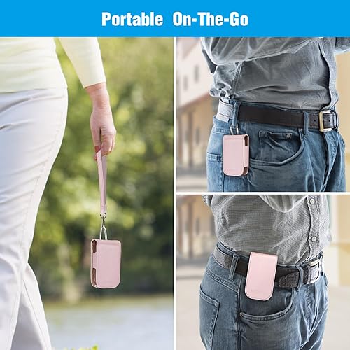 Miniatura 6 de Funda protectora de piel sintética para Freestyle Libre 3 2  Libre Reader, ligera, a prueba de golpes, funda de transporte para diabéticos con clip