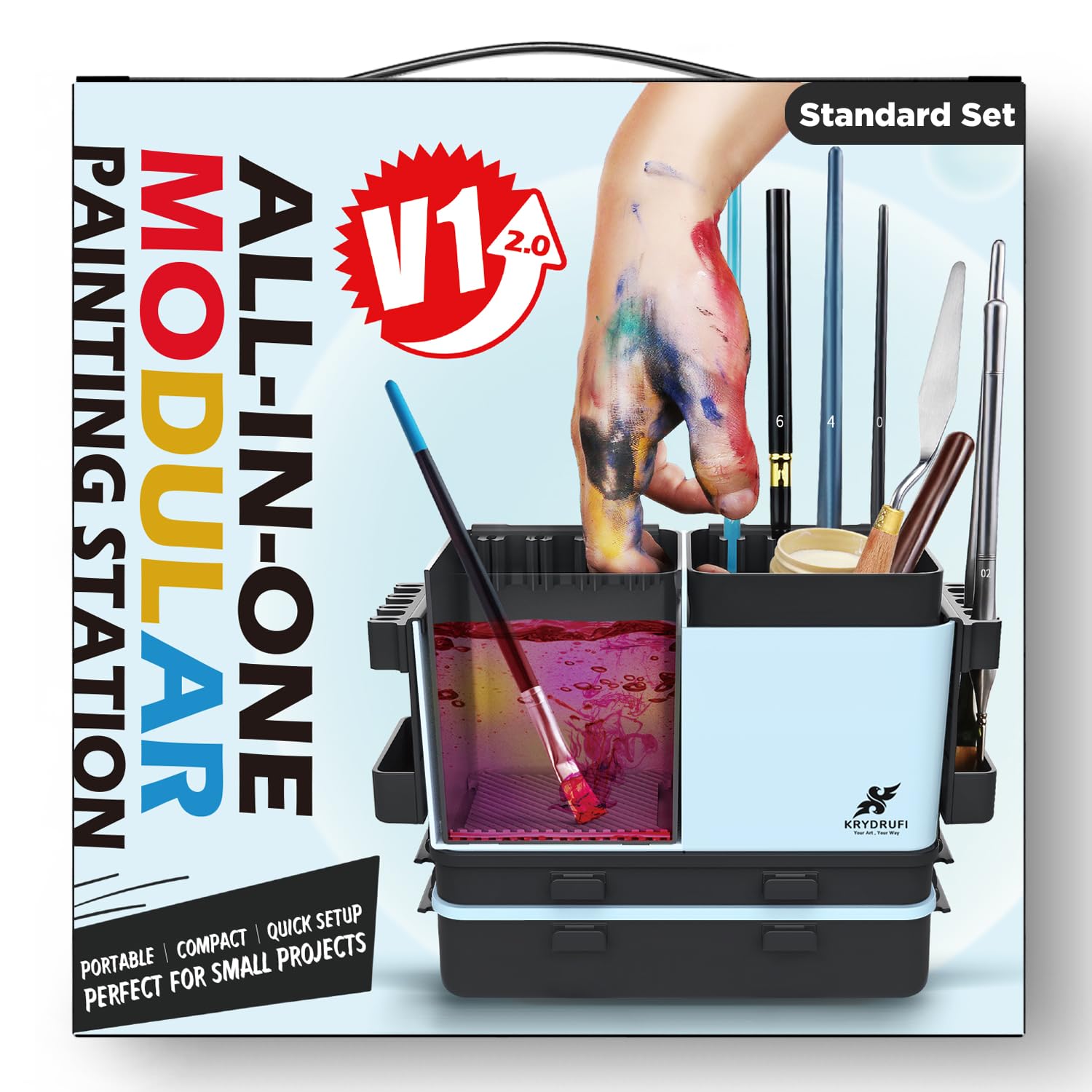 V1 2.0 Tragbare modulare Malstation für Miniaturen