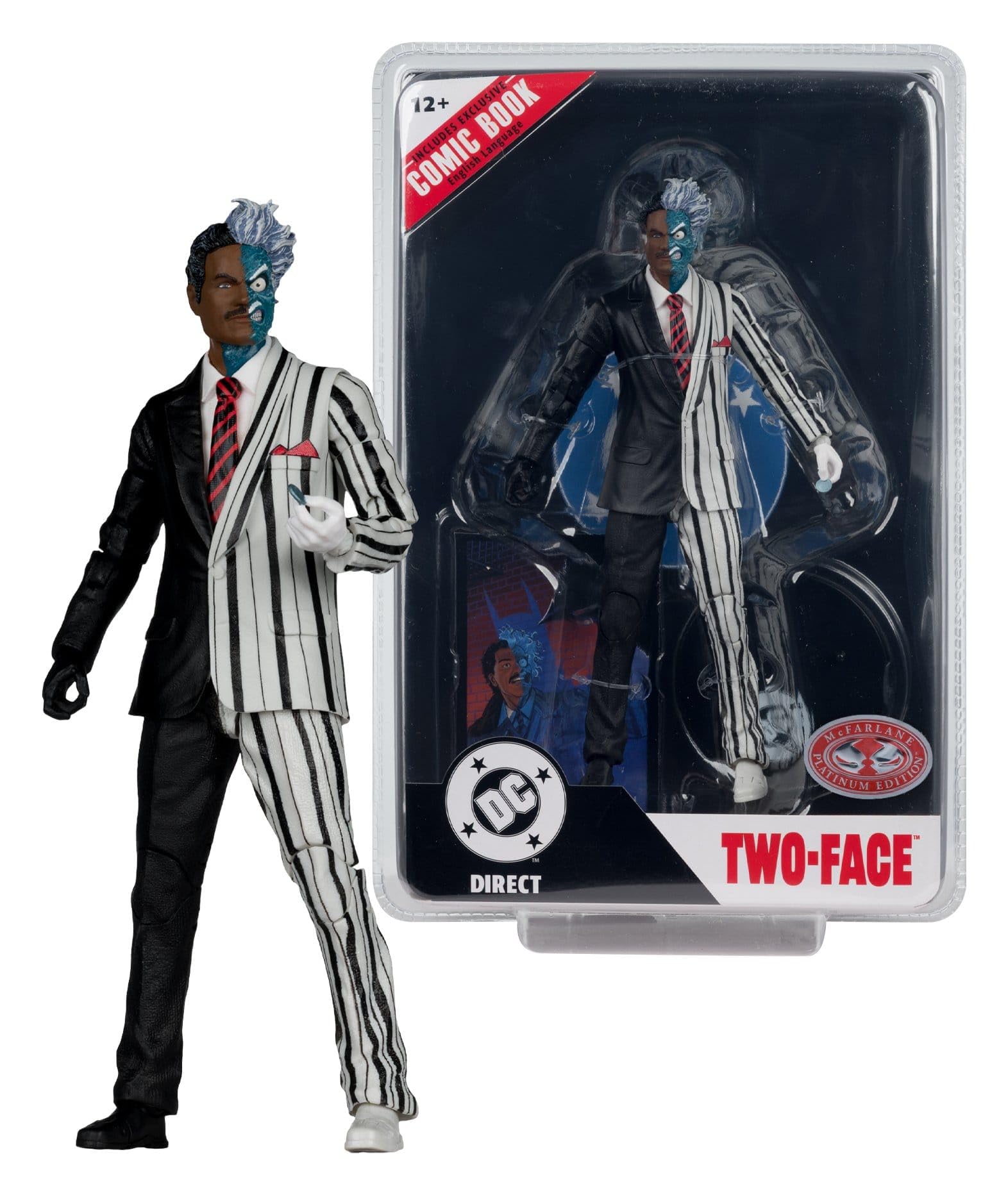 DC Direct Page Punchers Action Figure a due facce (Batman 89) (Red Platinum Edition) 19 cm
