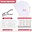 ASTARON Printable Shrinking Plastic Sheets Kit, 10 Pcs A4 Size Blank Heat Shrinking Film Art Paper, Hole Punch and 40 Lanyards, Shrink Keychain Jewelry Making Accessories Craft Supplies
