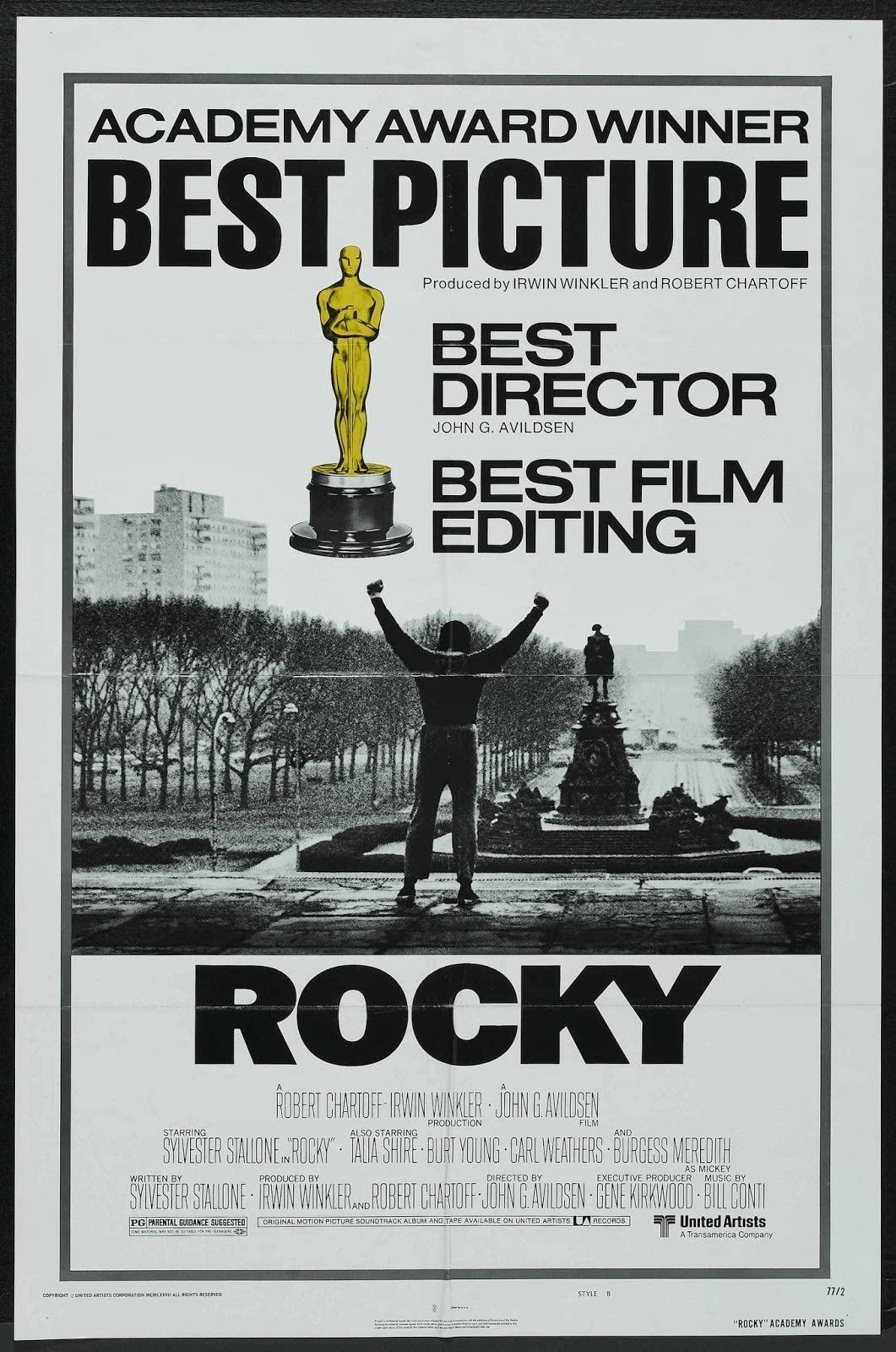 rocky one 4 A0 Poster on Canvas - Movie Art Poster in varie dimensioni per idee soggiorno o camera da letto. Immagini di film cult senza bordi Classic Iconic 70s 80s 90s Vintage Retro Home Wall Decor