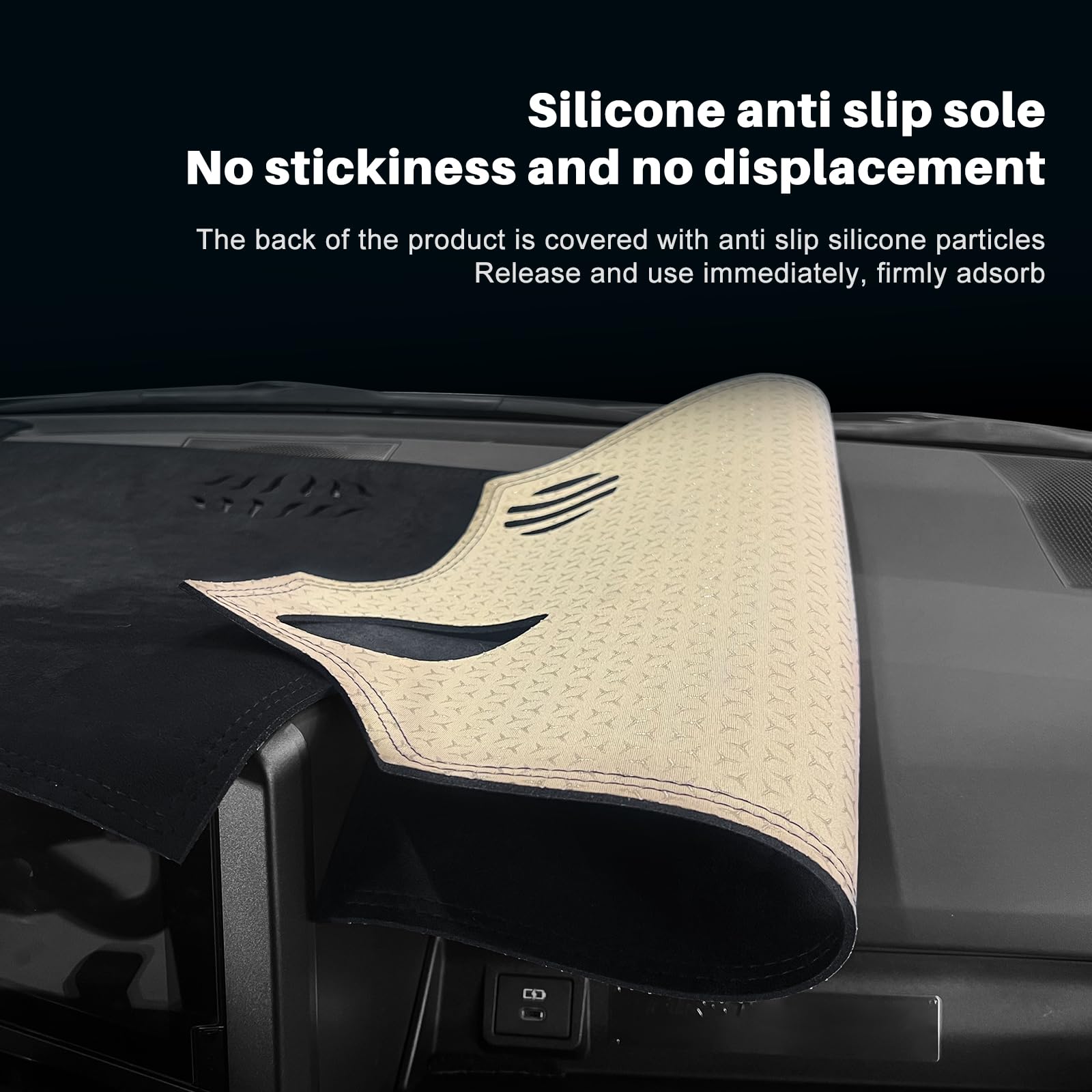 KUNKGIC Per Toyota GR Yaris 2024 2025 2026 Flanella Auto Dashboard Matte Dashboard Cover Auto Interno Parasole Dashboard Protezione Luce Opaco Accessori