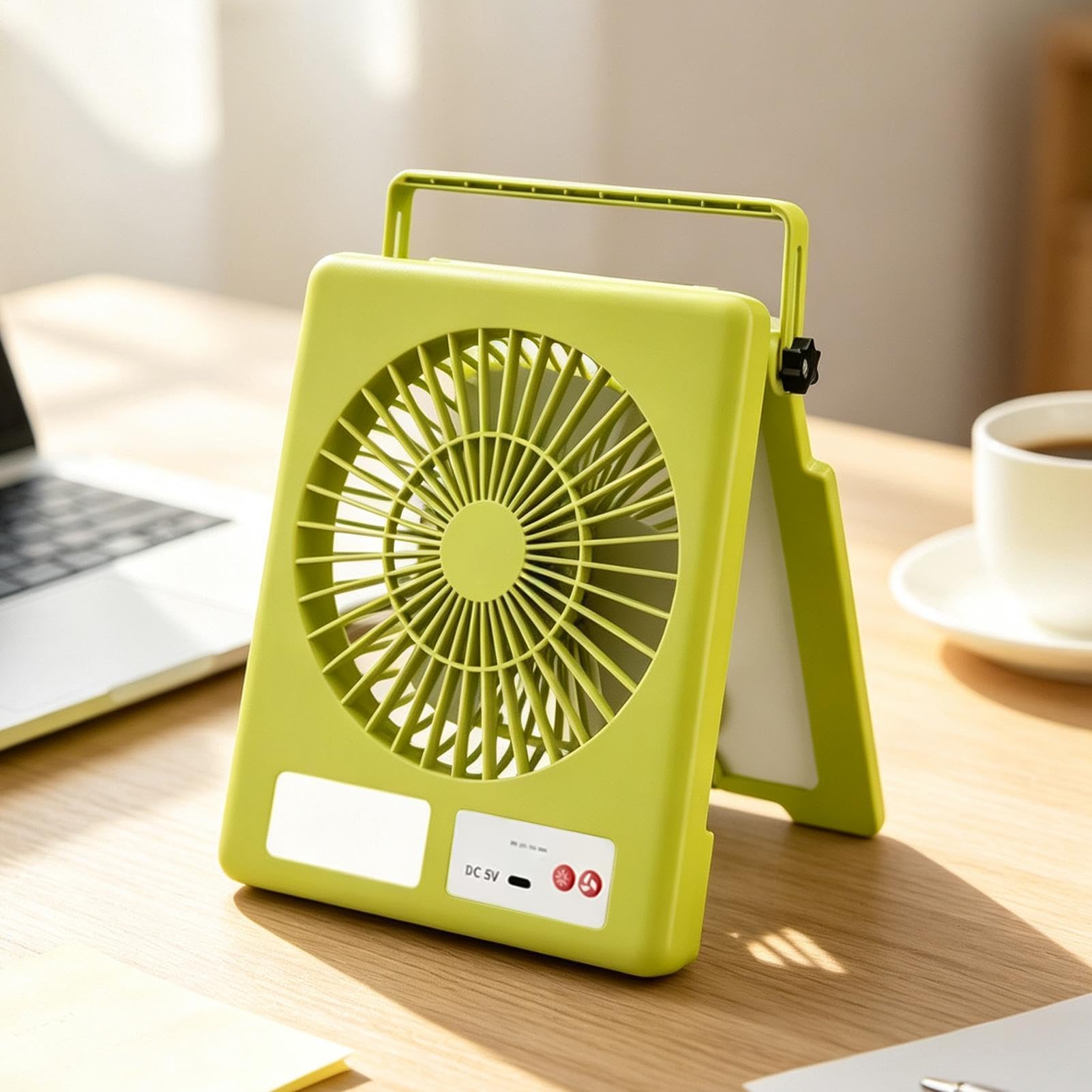 Ventilatore ad Energia Solare Ricaricabile Portatile Silenzioso 3 Velocità | Ventilatori per Tende da Campeggio Per Tende Da Esterno Spiaggia Casa Escursionismo Pesca Giardino