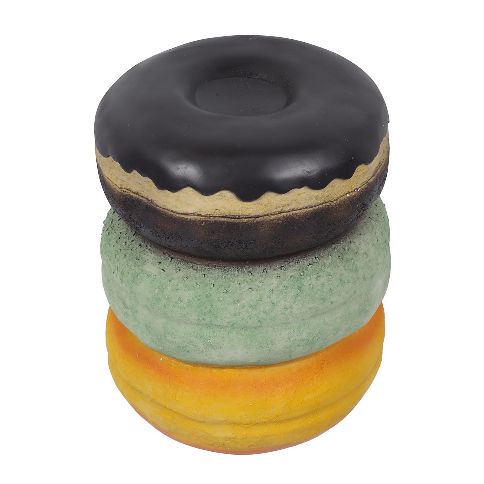 Taburete de comida simulada bonita forma de donut resina suave c ó modo zap