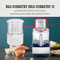 Vista 3 de DLC-018BGTXT (DLC-018BGTXT-1) Empujador grande y conjunto de manguito para procesadores de alimentos, compatible con procesador de alimentos