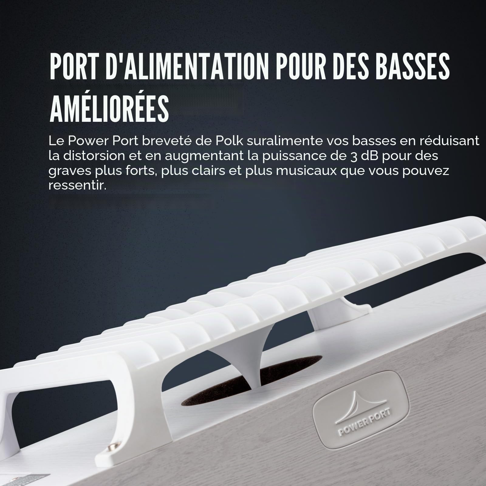 Polk Audio Signature Elite ES30 Enceinte Centrale Hi-Res, Compatible Dolby Atmos/DTS:X - Noir