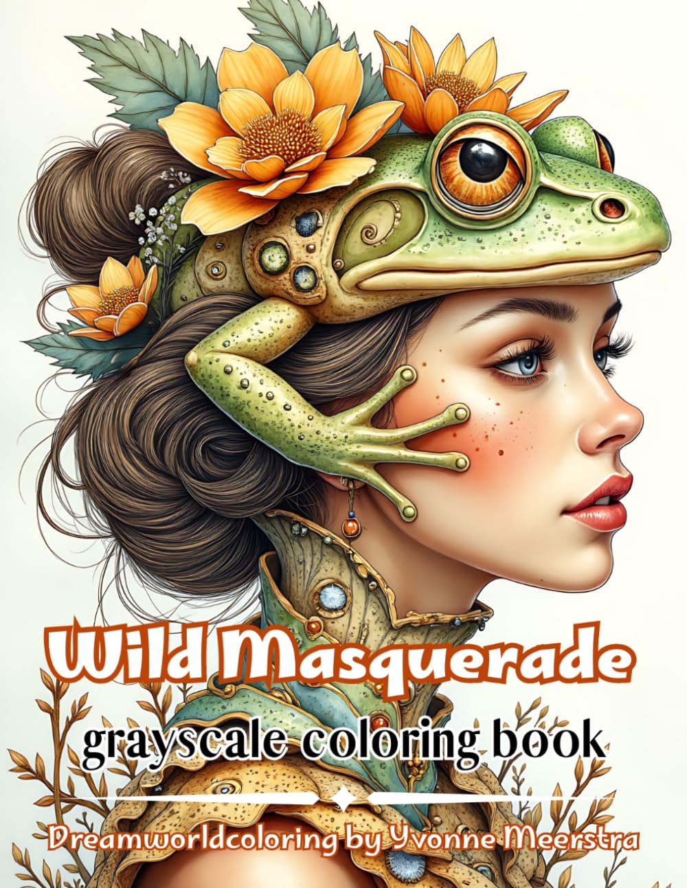Wild Masquerade: A Grayscale Coloring Book of Enchanted Animal Masks and Fantastical Portraits
