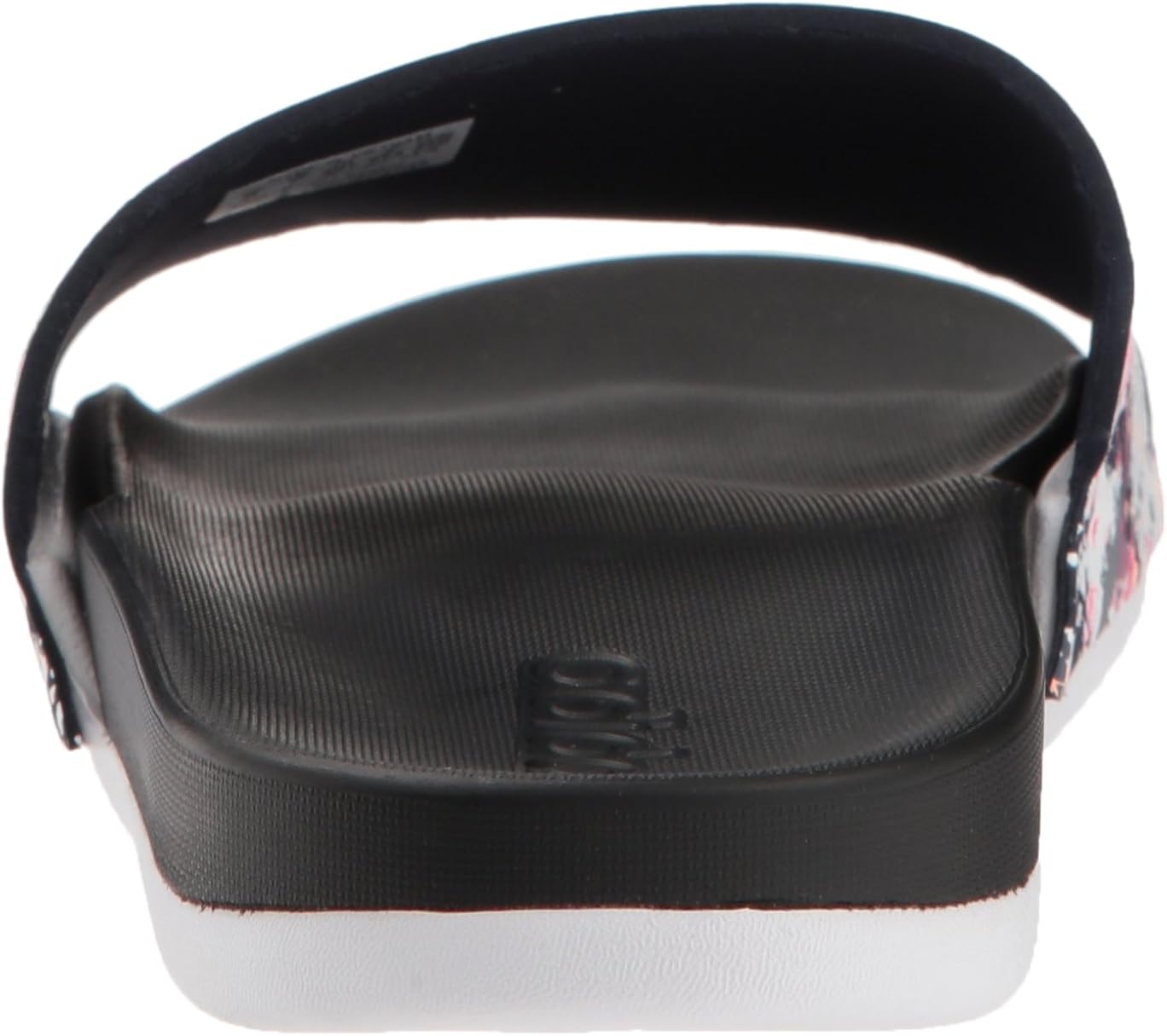 adidas Women's Adilette Comfort Slides Sandal, White/White/Core Black, 7