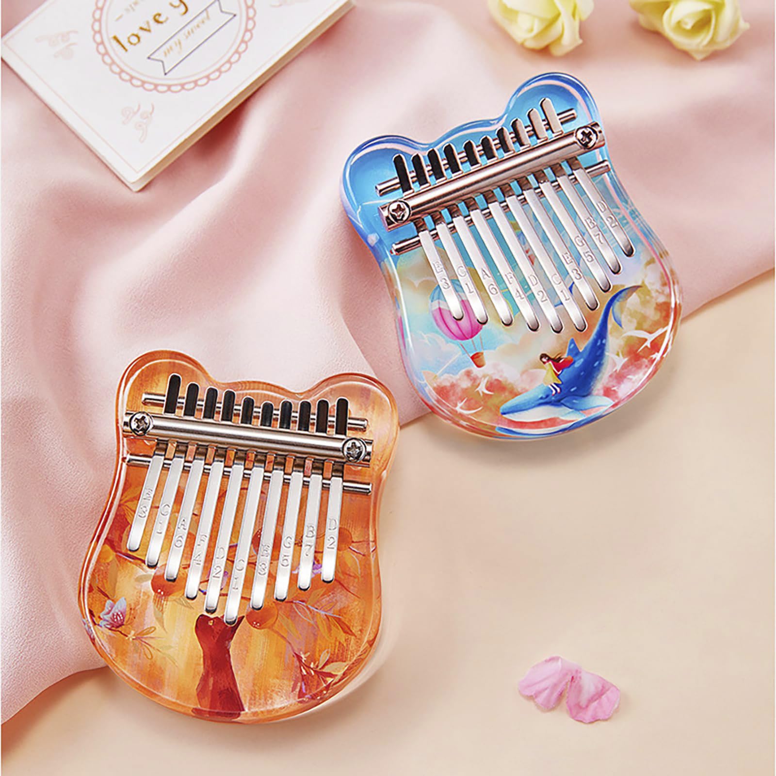 Kalimba 10-Tasten-Daumeninstrument Mbira Fingerpiano Geschenk für Anfänger und Profis