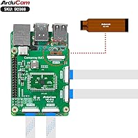 Vista 8 de Arducam Kit de cámara cuádruple de enfoque automático de 16 MP para Raspberry Pi, cámara Pi sincronizada con enfoque automático IMX519 de 16 MP
