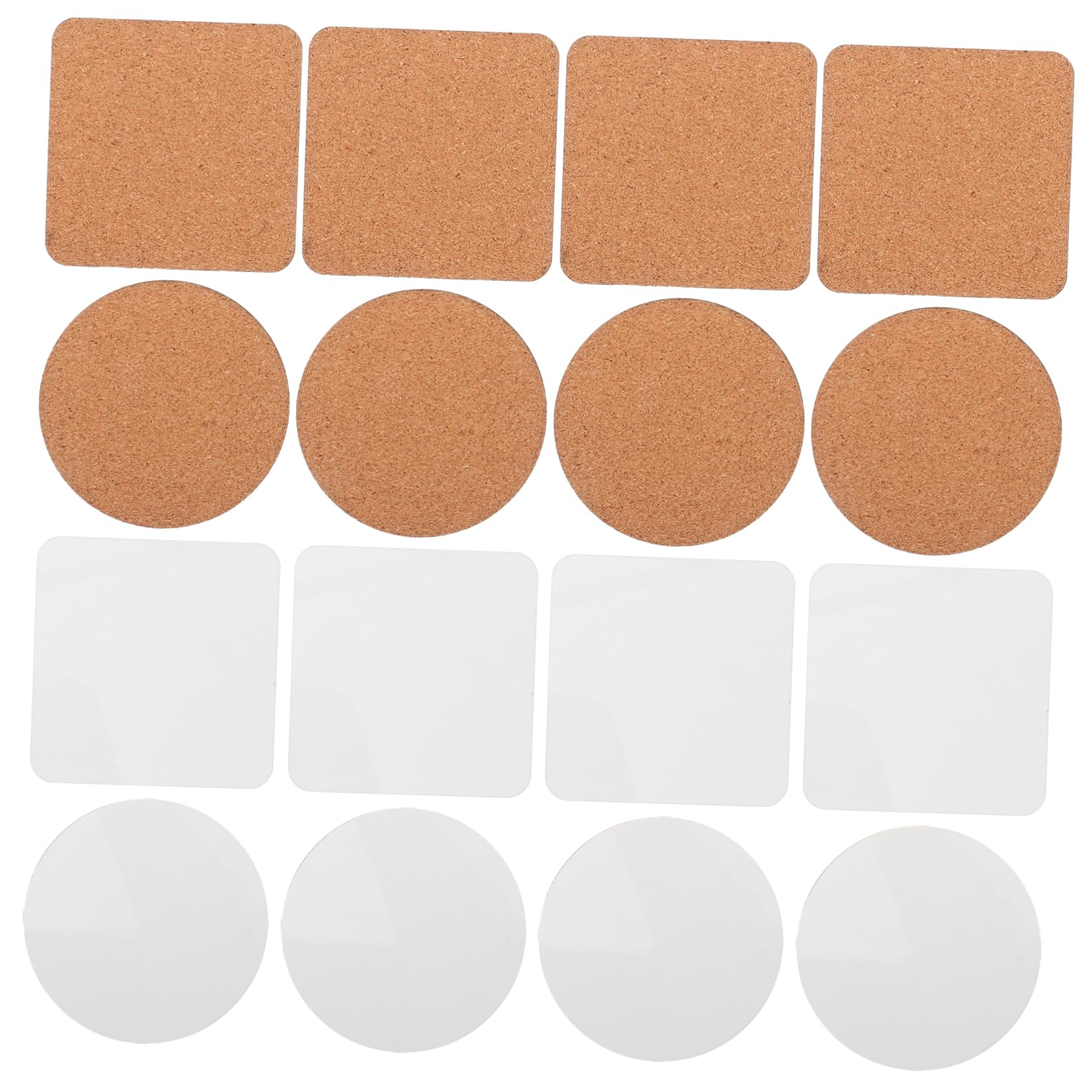 Posavasos Redondos de Madera MDF para Sublimación, 24 Piezas