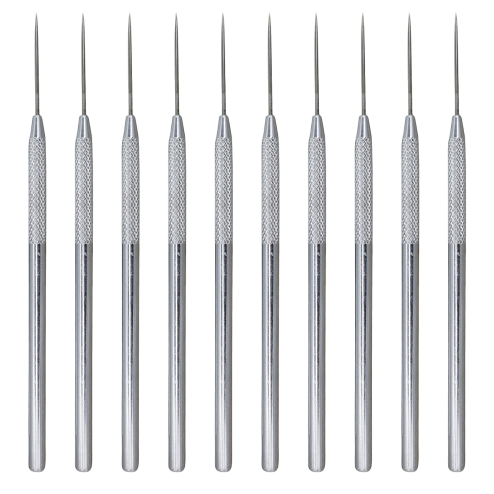 10 Pcs Clay Needle Tools, Stainless Steel Ceramic Detail Tools, Clay Modeling Sculpture Pro Needle for Polymer Clay Pottery Sculpting Tool
