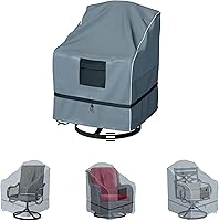 Vista 1 de Funda Giratoria para Silla Reclinable al Aire Libre, Funda Impermeable Resistente para Silla de Balancín de Césped, Patio