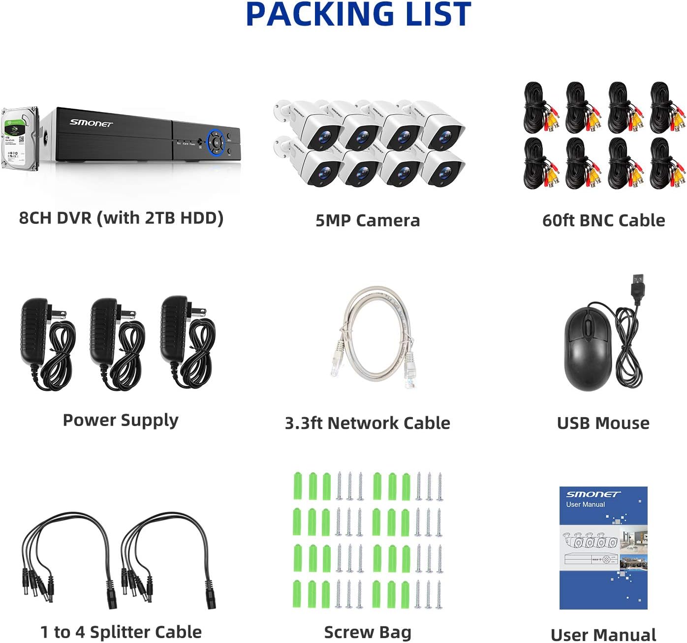 Devices displaying live video feed from security cameras