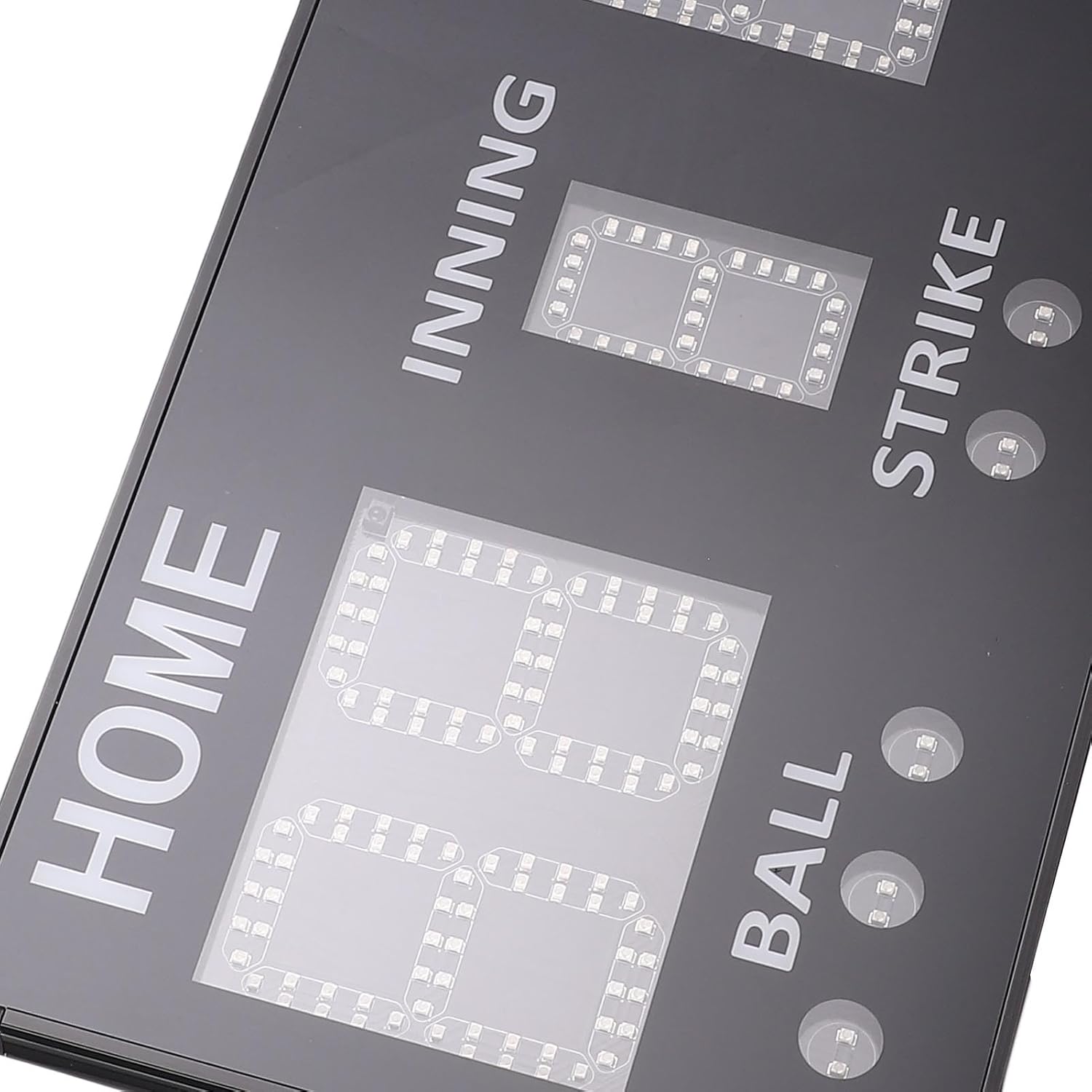 Fafeicy Softball Scoreboard, Portable 5 Digit LED Baseball Score Keeper with Remote Control, for Indoor Outdoor Games Training Matches