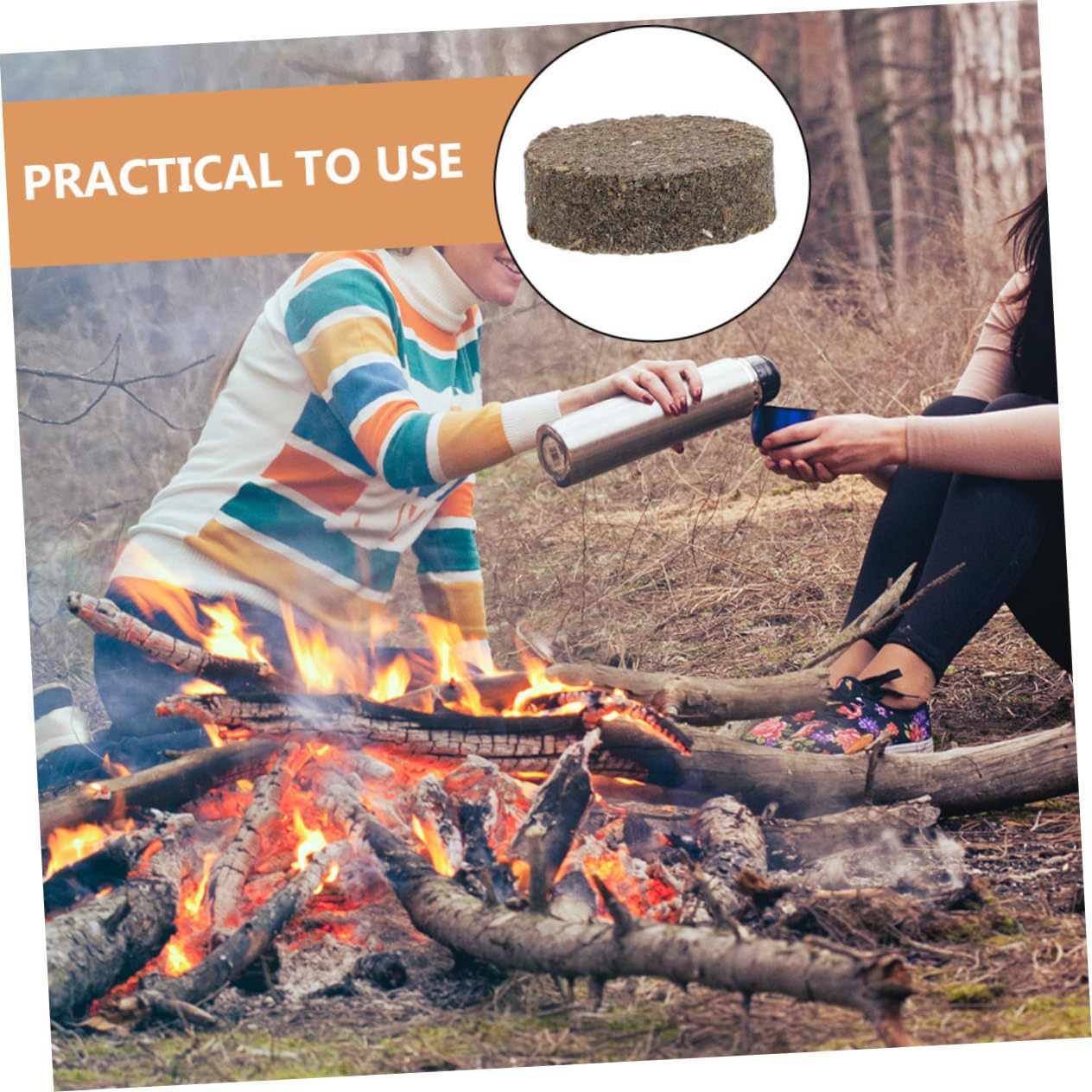 Toddmomy 100pezzi Accendifuoco Naturali Per Barbecue e Campeggio Blocchi Di Legno Per Accensione Facile e Veloce Per All Aperto