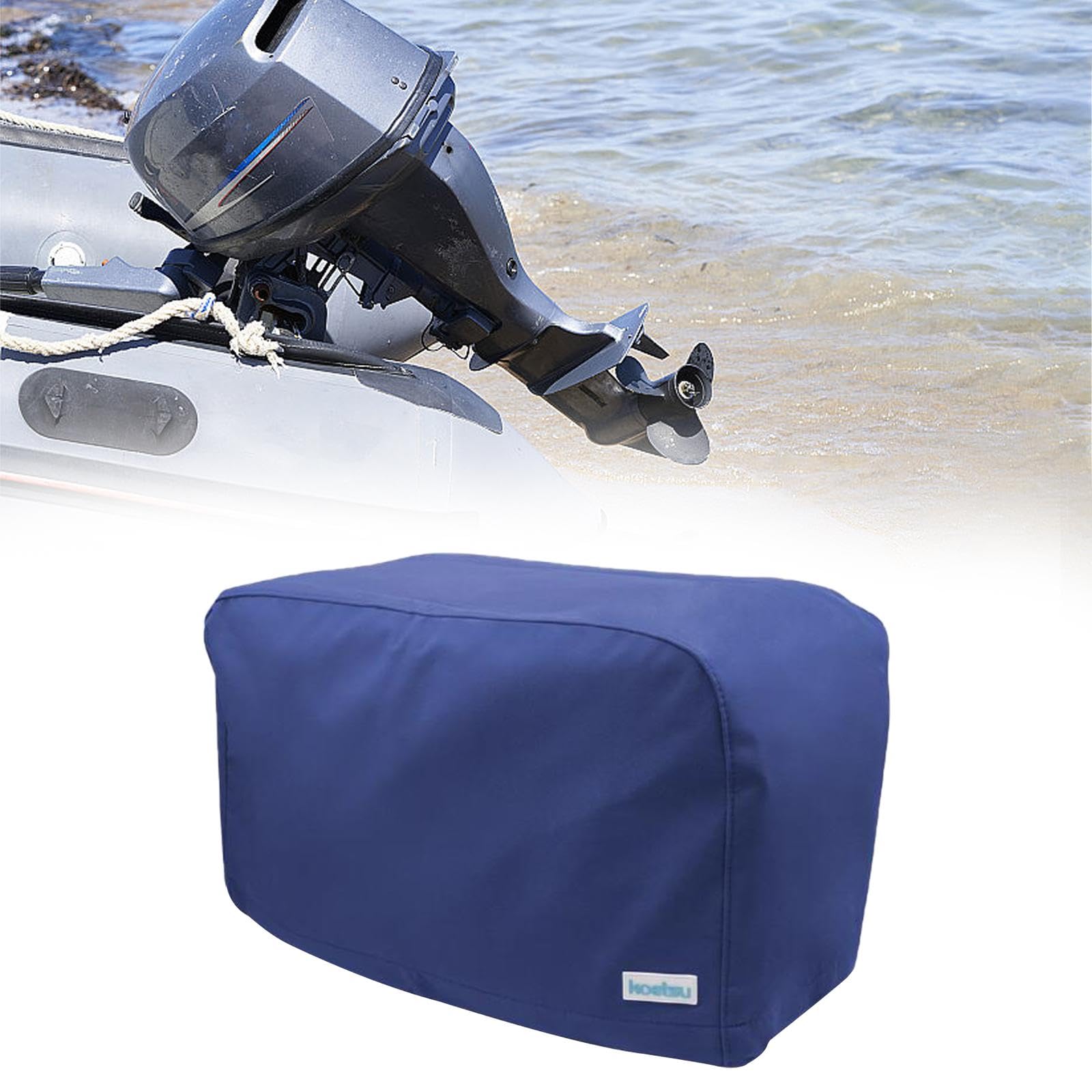 Funda Genérica para Motor Fueraborda, Impermeable, Fácil de Instalar, Protección contra Polvo, Lluvia, con Correa Ajustable, 300D.