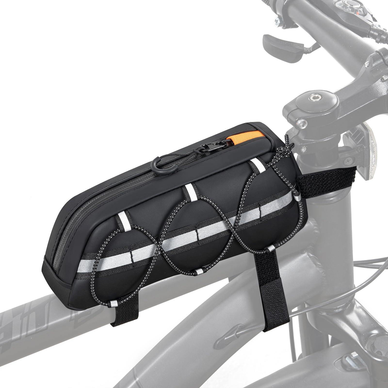 Top Tube Bike Bag, Waterproof Bike/Bicycle Phone Front Frame Bags, 1.2 L