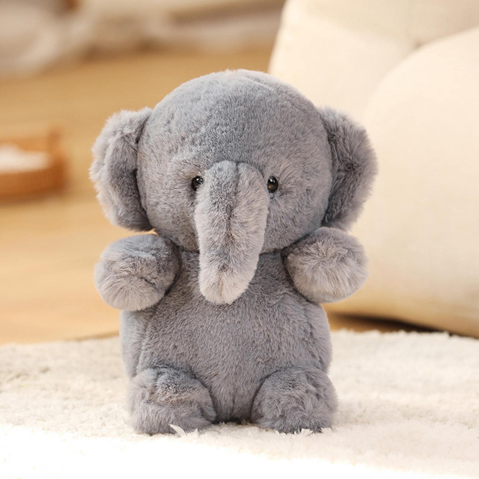 Amazon.co.jp: 象のぬいぐるみ ふわふわなおもちゃ 像ゾウ ぬいぐるみ