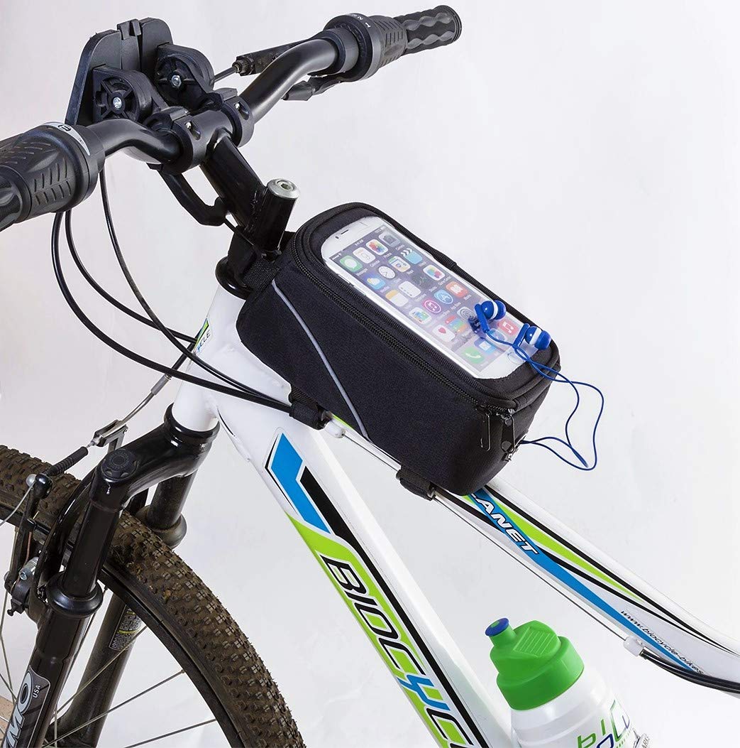 eBuyGB - Funda Universal para Manillar de Bicicleta (Acolchada, Impermeable, tamaño único), Color Negro