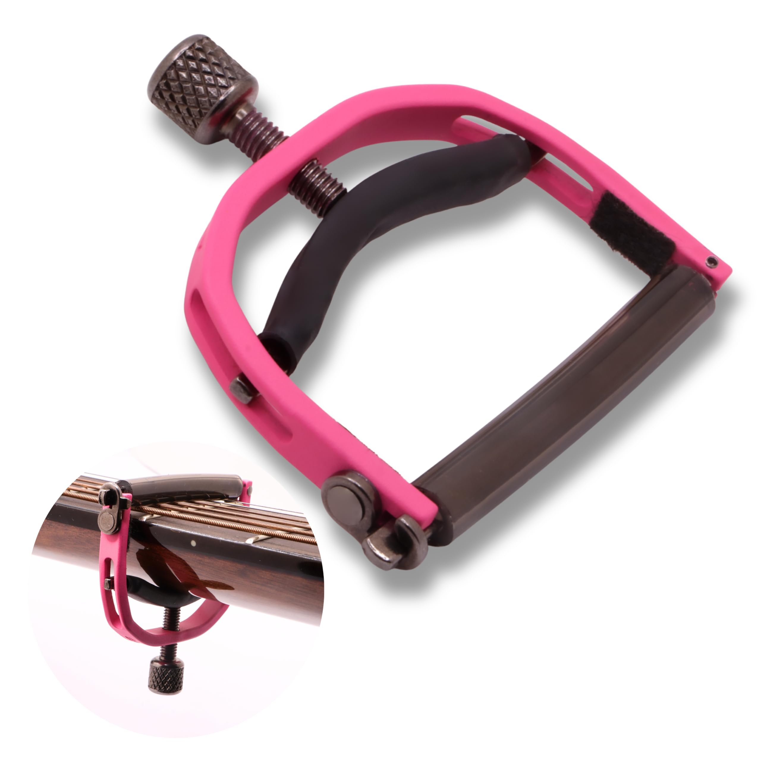 Cejilla para guitarra acústica de 6 cuerdas, cejilla de alta calidad para acústica, cejilla de fácil ajuste para guitarra de 6 cuerdas, diseño ultrafino, sin zumbidos, cejilla de guitarra ideal para