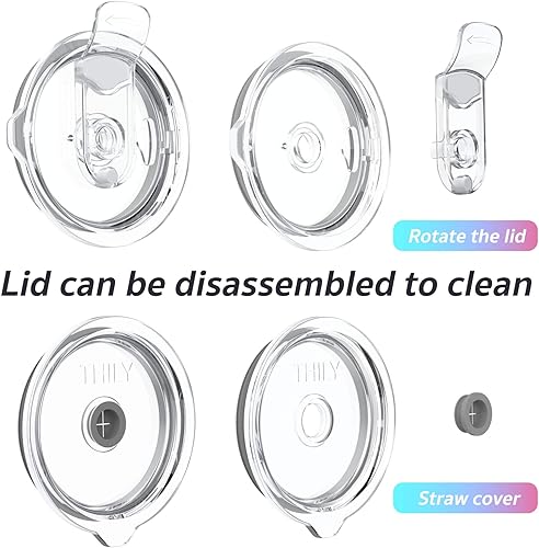 Miniatura 5 de THILY Vaso de café de acero inoxidable de 26 onzas, taza de viaje con triple aislamiento con tapa a prueba de salpicaduras, para bebidas heladas y