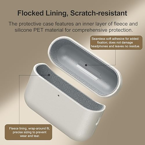 Miniatura 23 de Leather AirPods Pro 3 Case Handcrafted Vintage Genuine Leather AirPods Pro 3 Protective Cover All-Around Shockproof Protection AirPods Pro 3 Pro