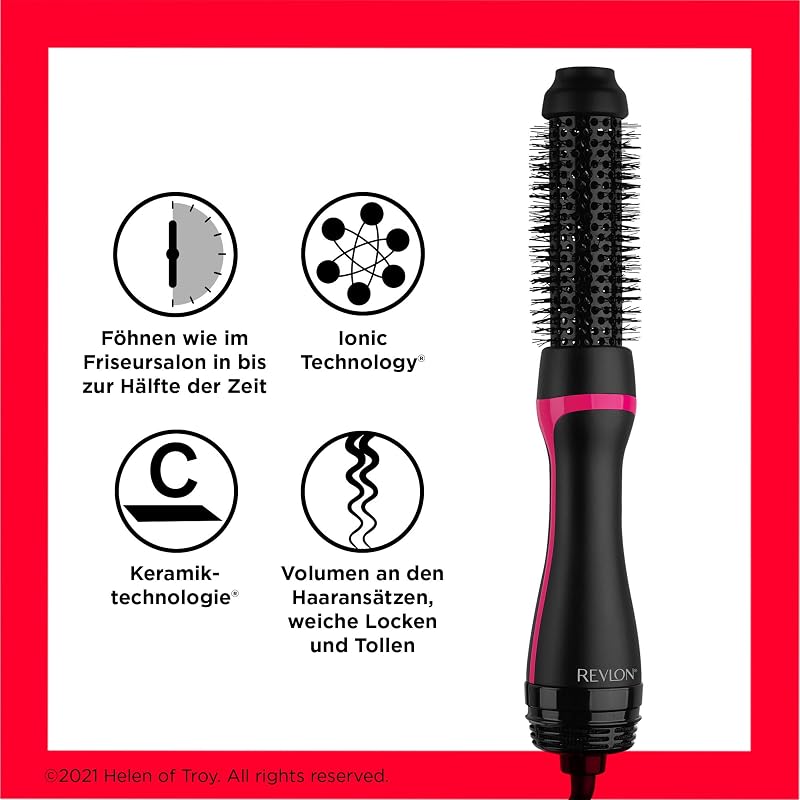 Revlon One-Step Style Booster 38mm Körkefés Hajszárító és Formázó - Kerámia Bevonatú, Ion Technológiával, Dúsabb Hajért
