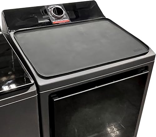 Miniatura 3 de SEIRI 1 funda para lavadora y secadora para la parte superior, 26 x 18 pulgadas, protector superior de silicona para secadora, antideslizante,