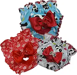 KIT 3 Calcinha Higiênica Cadelas Gatas – Ajustável, Lavável, PORTA Absorvente (VARIAVEIS, M, unidade, 1)