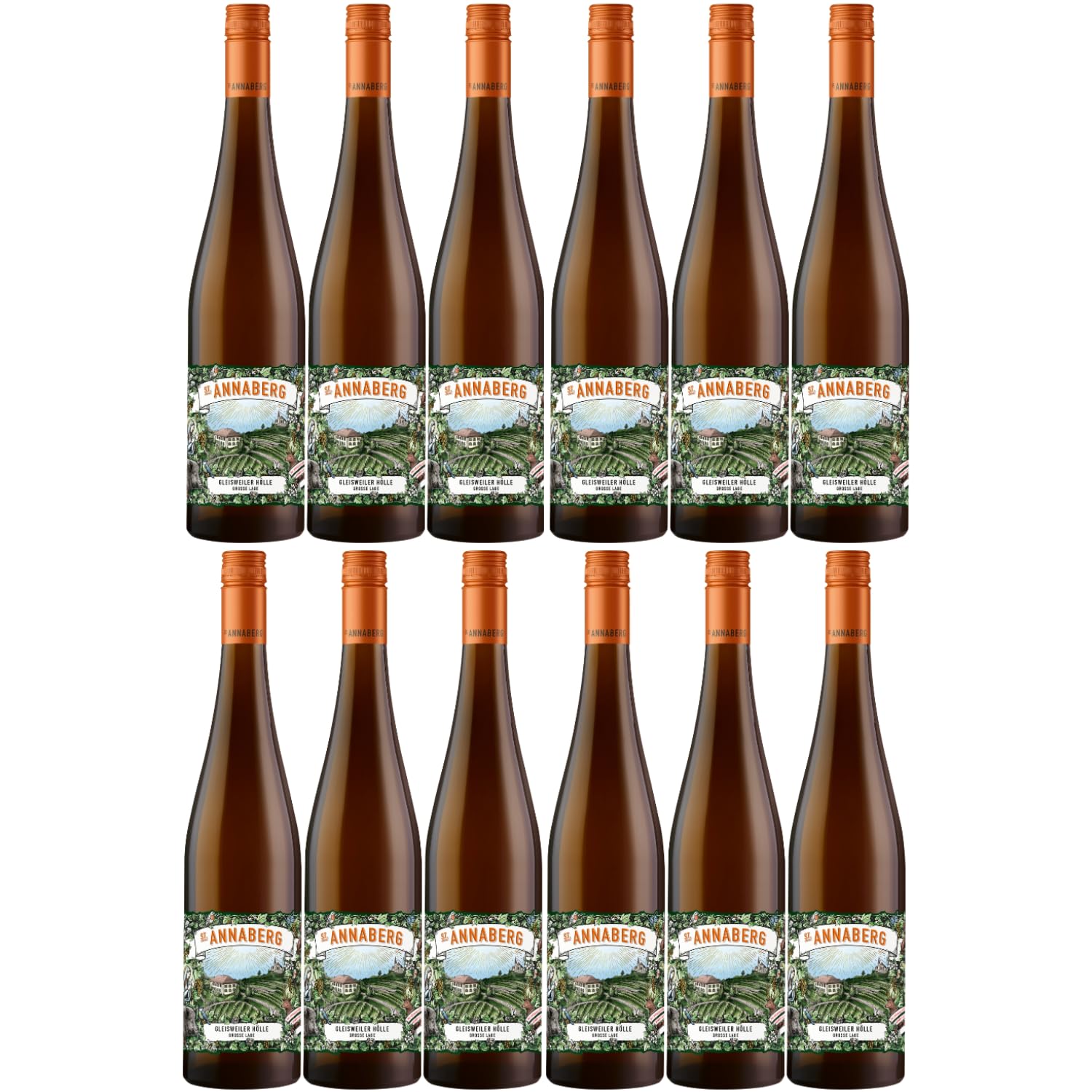 Sankt Annaberg Gleisweiler Hölle Alte Reben Riesling trocken BIO Weißwein Wein Trocken Pfalz Inkl. FeinWert E-Book (12 x 0,75l)