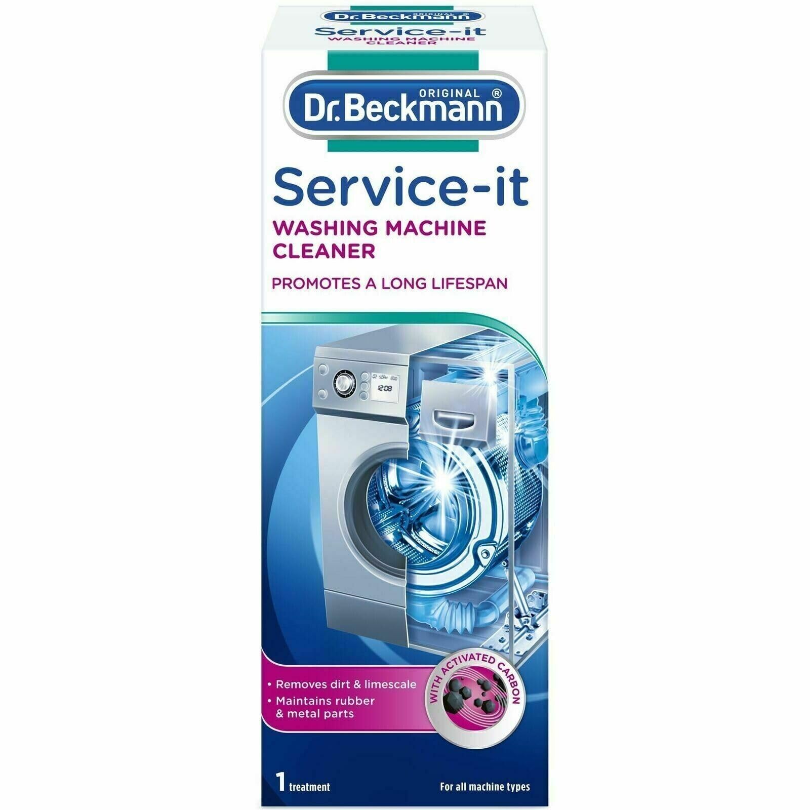 AMK® Washing Machine Cleaner Service It Deep Clean Limescale Dirt Descaler Bacteria Mould 250gr