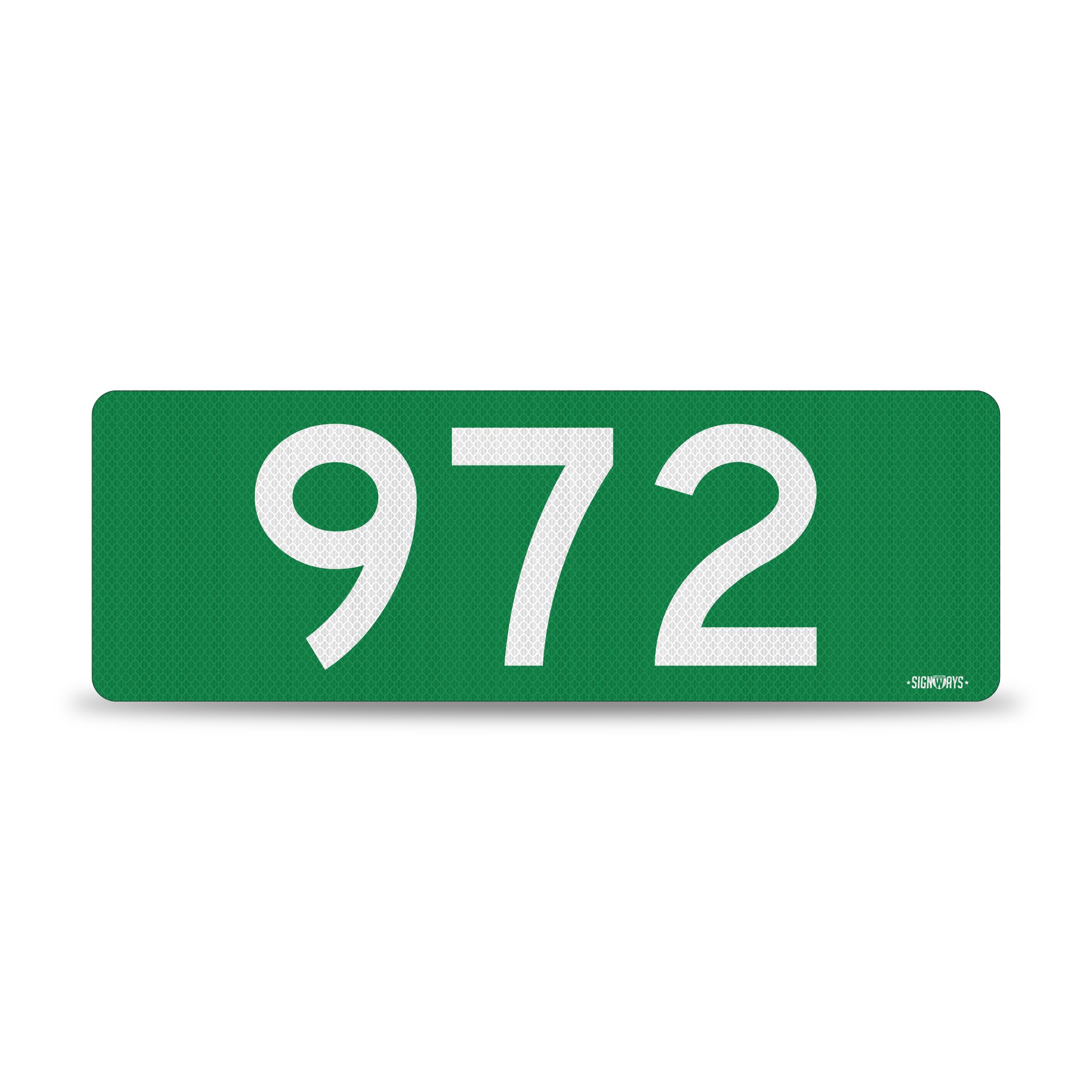 Amazon.com: SignWays 911 Address Reflective Signs | Custom Double