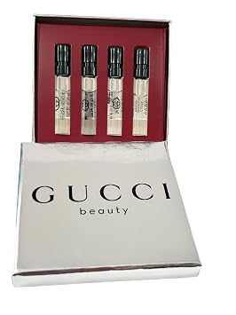 Gucci GUILTY Sample Perfume MEN GIFT SET Pour Homme Guilty EDT, Guilty Parfum, Guilty EDP, Guilty Essence - 1.5 ml / 0.05 oz - set of 4 spray samples 7753
