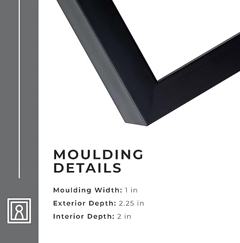 Miniatura 2 de Caja de sombra de 10 x 10 pulgadas, caja de sombra de madera maciza extra profunda de 2 pulgadas con respaldo blanco sin ácidos, plexiglás acrílico