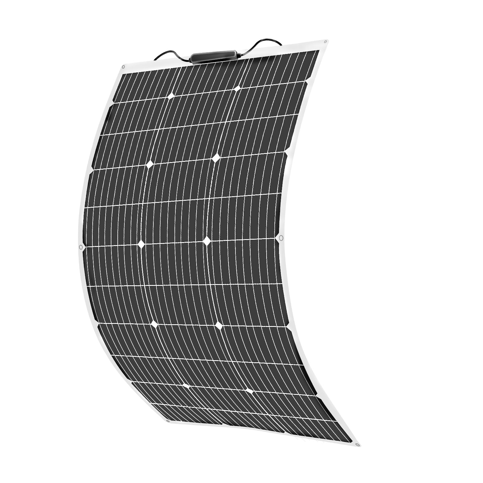 100W 18V Panneau Solaire Souple Monocristallin Panneaux Solaires pour Batterie 12V, Camping-Car, Camper, Van, Bateaux, Caravane