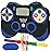 WERNNSAI Video Game Piata - Game Controller Piata Bundle with Blindfold and Bat for Boys Kids Piata Gaming Theme Party Decoration Supplies Pull String Piata for Birthday Party Celebration Blue