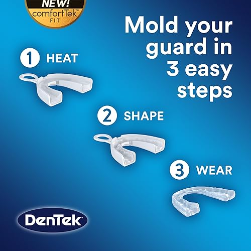 Miniatura 6 de DenTek Protector dental de ajuste profesional, protector bucal para rechinar dientes por la noche, 1 unidad