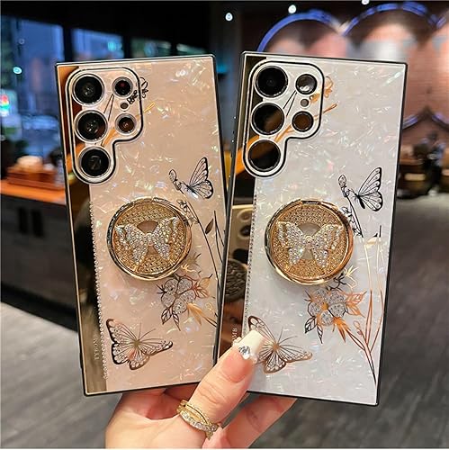 Miniatura 6 de Funda para Samsung Galaxy A32 5G (no compatible con A32 4G) para mujeres y niñas, diseño de lujo, bonito diseño de diamantes de imitación de