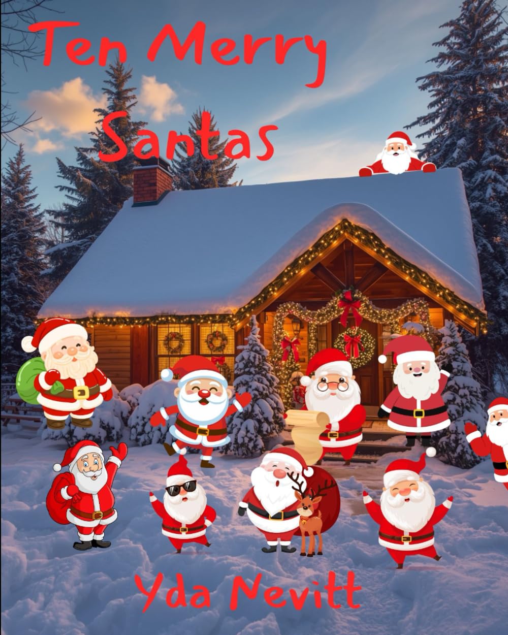 Ten Merry Santas (Children's counting books)