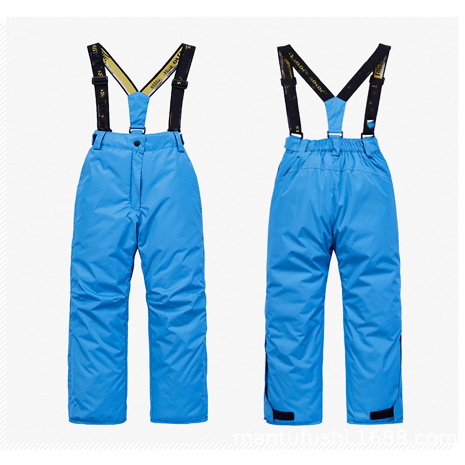 Kinderskianzug+Abnehmbarer skioverallanzug/Schneehose,Wind und wasserdichte Snowboardjacke für Jungen mädchen,verdickter Warmer Skijacke Snowboarden bergsteigeranzug