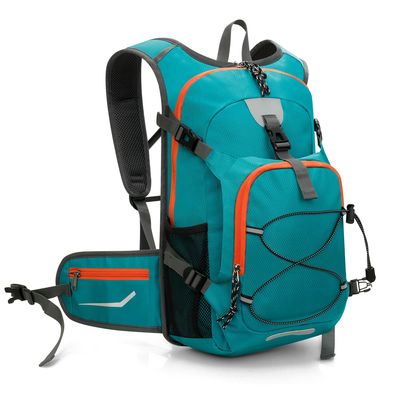 Cozary Sac à Dos Enfant 18L Extérieur, sac à dos de Randonnée Confortable avec Bandes Réfléchissantes Fille de 6 à 12 Ans, Imperméable pour Garçons & Filles Outdoor, École, Sport et Voyage