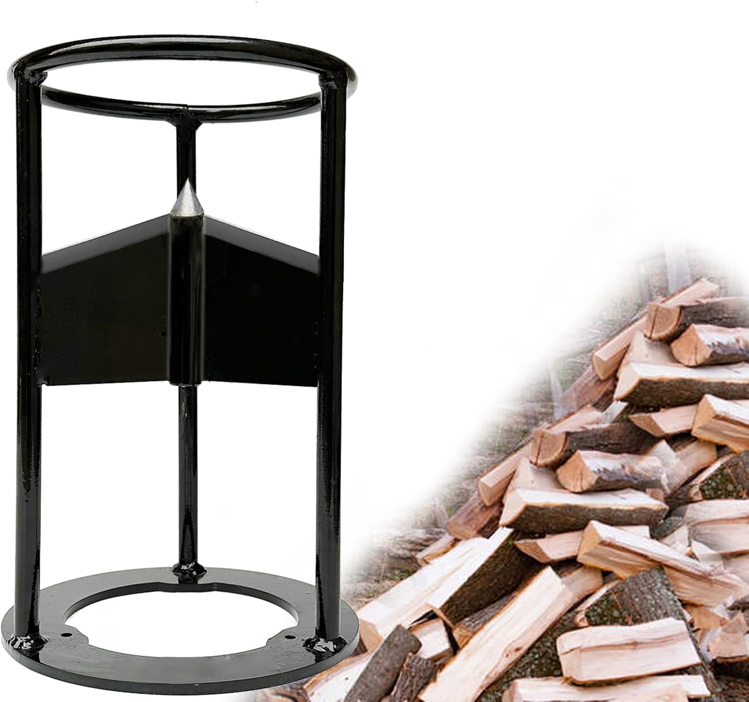 WANDMY Wood Splitter Heavy Duty Cast Iron kindling splitter