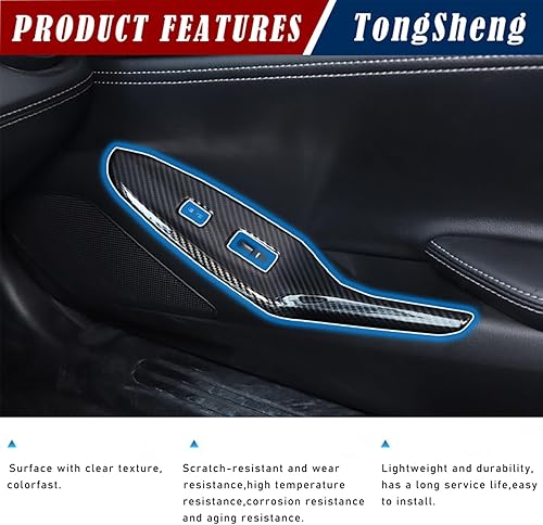 Miniatura 4 de Compatible con Mazda MX-5 ND Miata 2016 2017 2018 2019 2020 2021 2022 2023 automóvil ABS 4 piezas de puertas delanteras y traseras aspecto interior