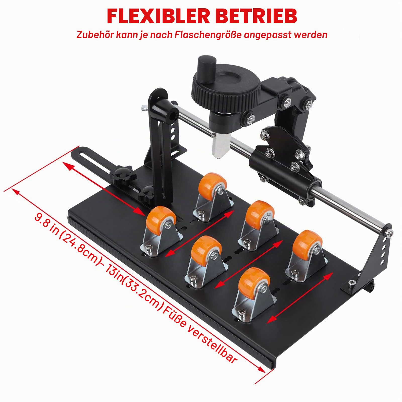 Glasflaschenschneider-Set, FIXM DIY Glasschneider für Flaschen mit verstellbarer Breite, DIY jegliche Kunstwerke mit einem kompletten Zubehör-Set