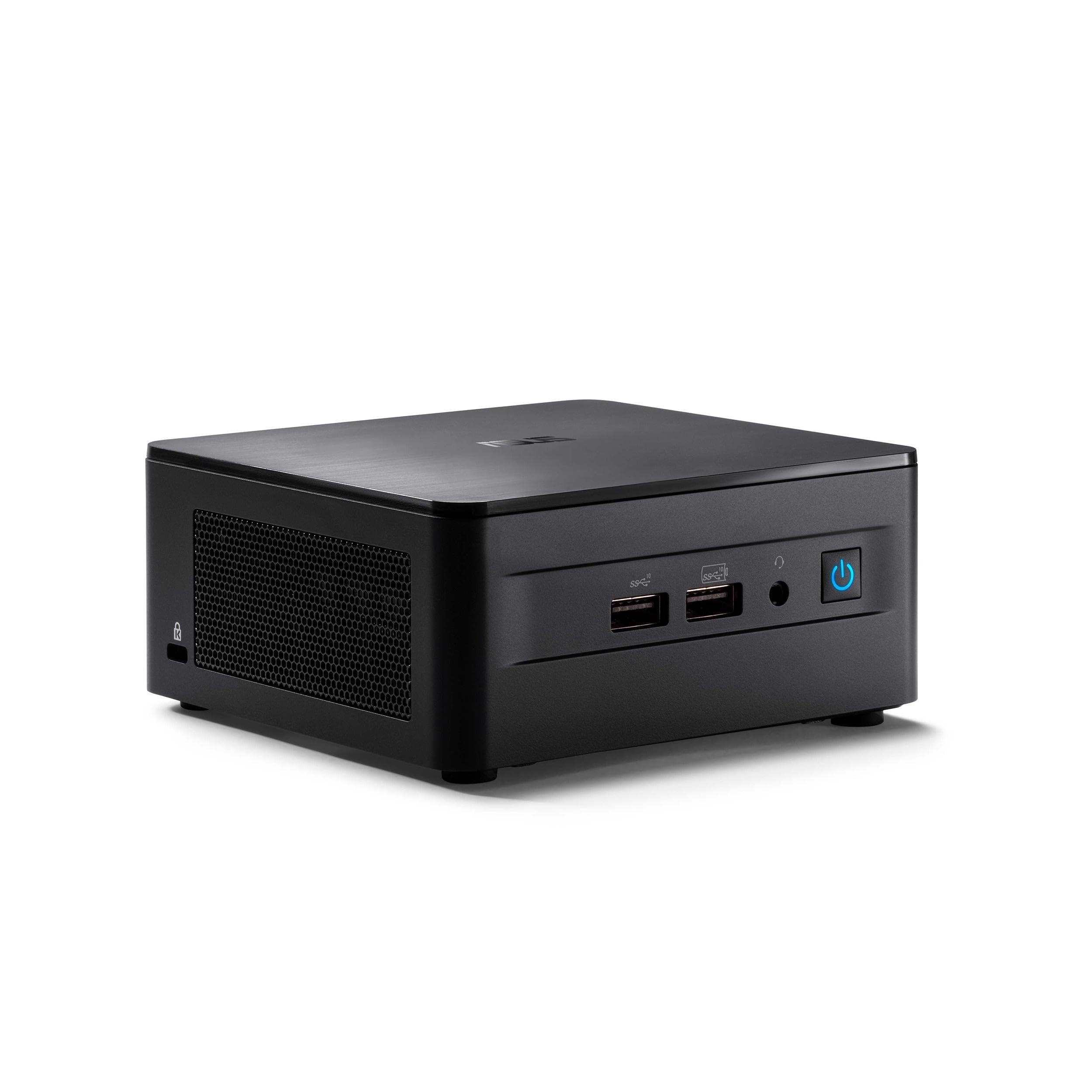 ASUS NUC 12, Mini PC Intel i7-1270p, RAM da 64 GB DDR4-3200, SSD M.2, Scheda Grafica Intel Iris Xe, Wi-Fi 6E, Bluetooth 5.3, Compatibile con Windows 10 e Windows 11 Home, Nero
