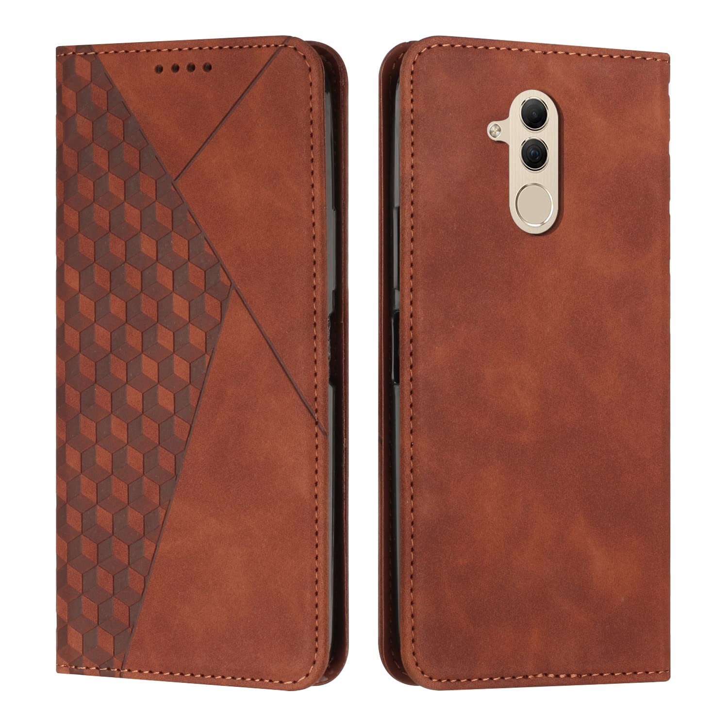 Leder-Handyhülle Für Huawei Mate 20 Lite – Flip Case Mit Standfunktion, 3 Kartenfächern & Magnetverschluss